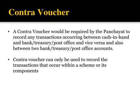 contra voucher meaning